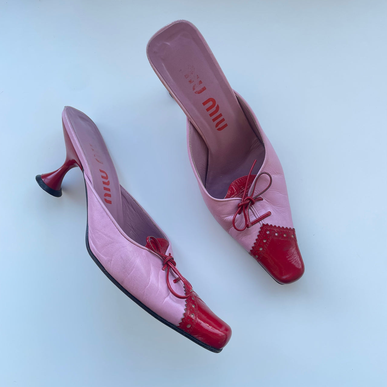 Miu Miu candy pink mules SS1999