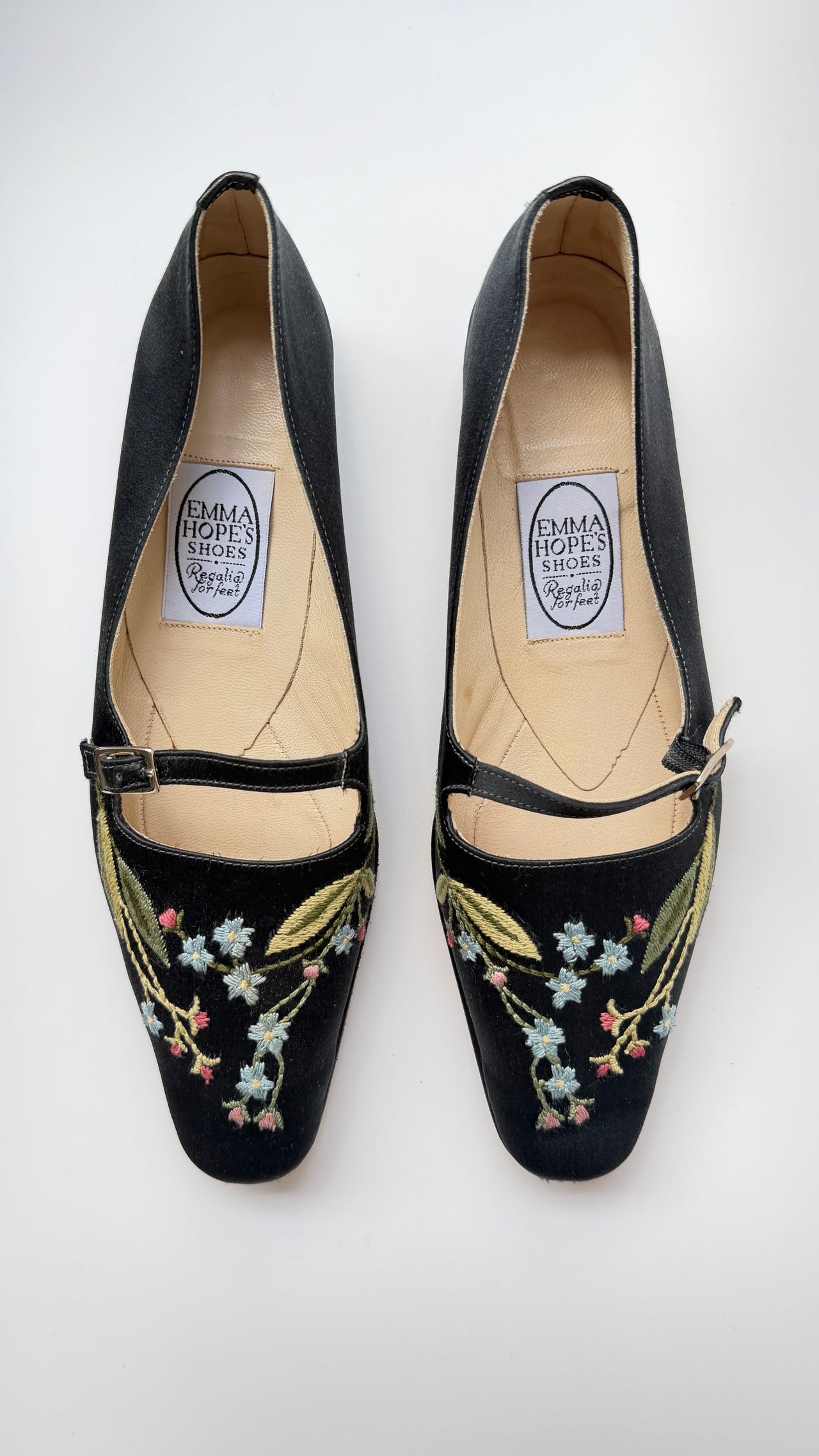 Emma Hope embroidered canvas flats 39