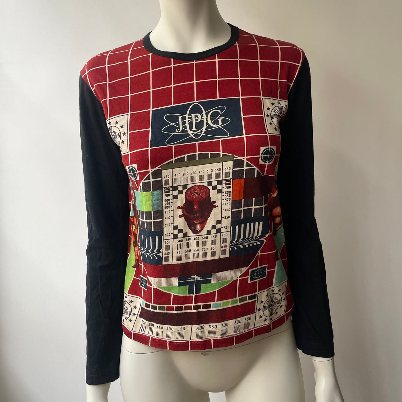 Jean Paul Gaultier 1994 TV Test print top