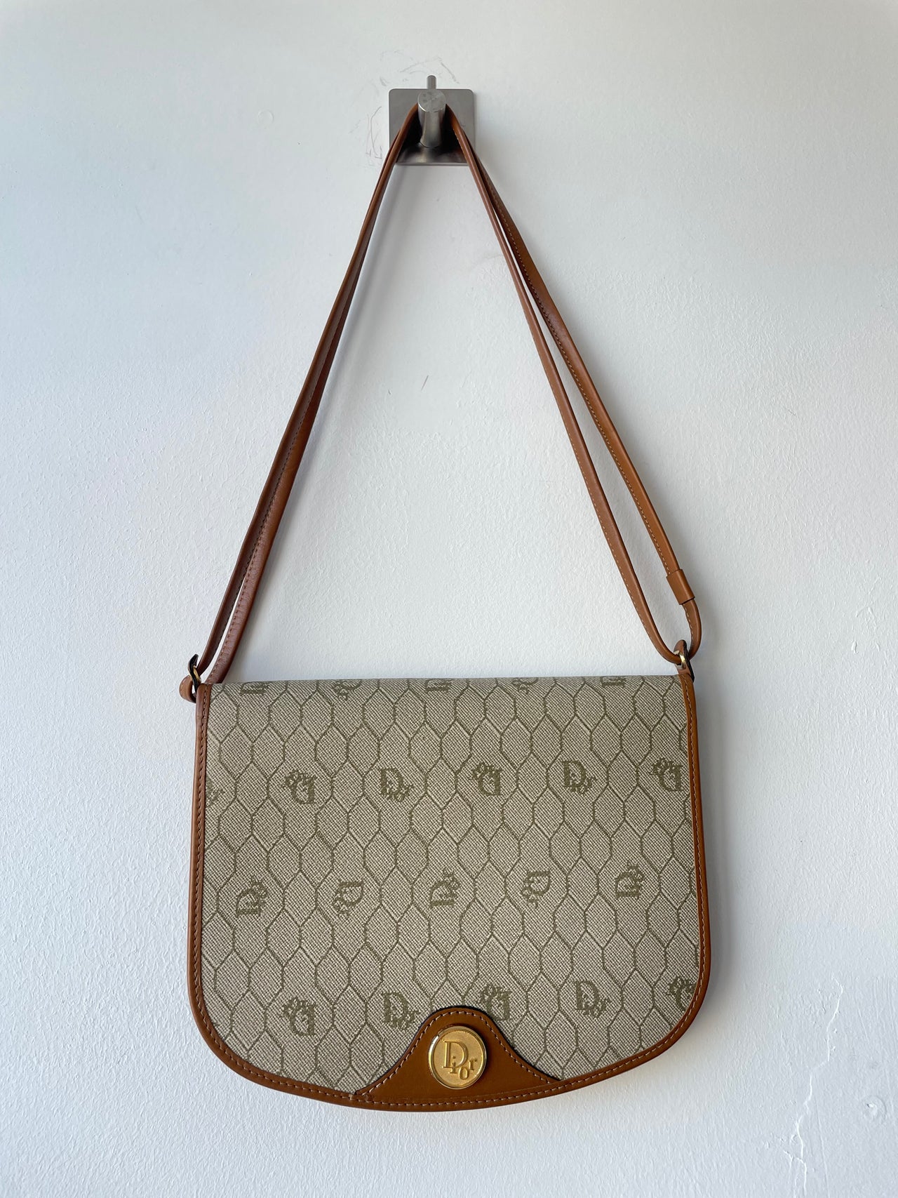 Dior honeycomb vintage shoulder bag cross-body