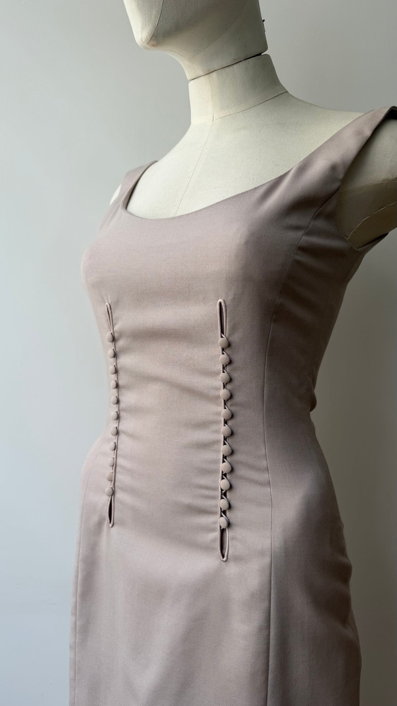John Galliano late 90’s cocktail wool dress