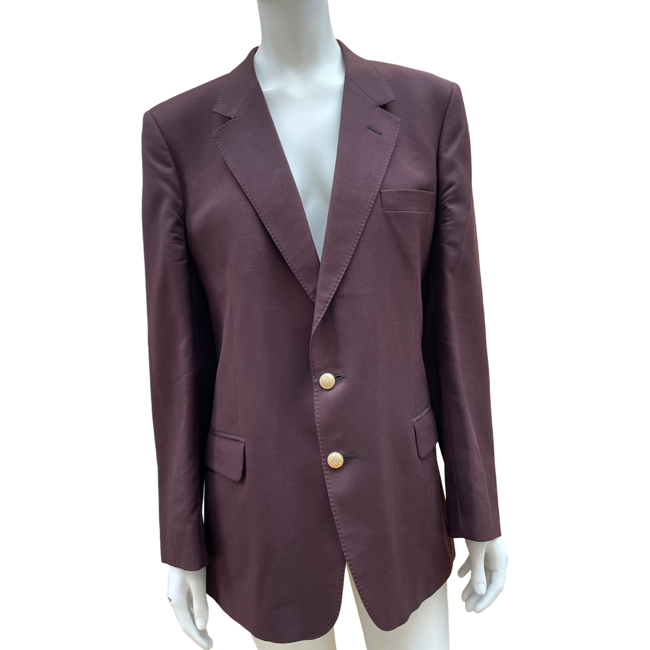 Dior Monsieur burgundy wool blazer