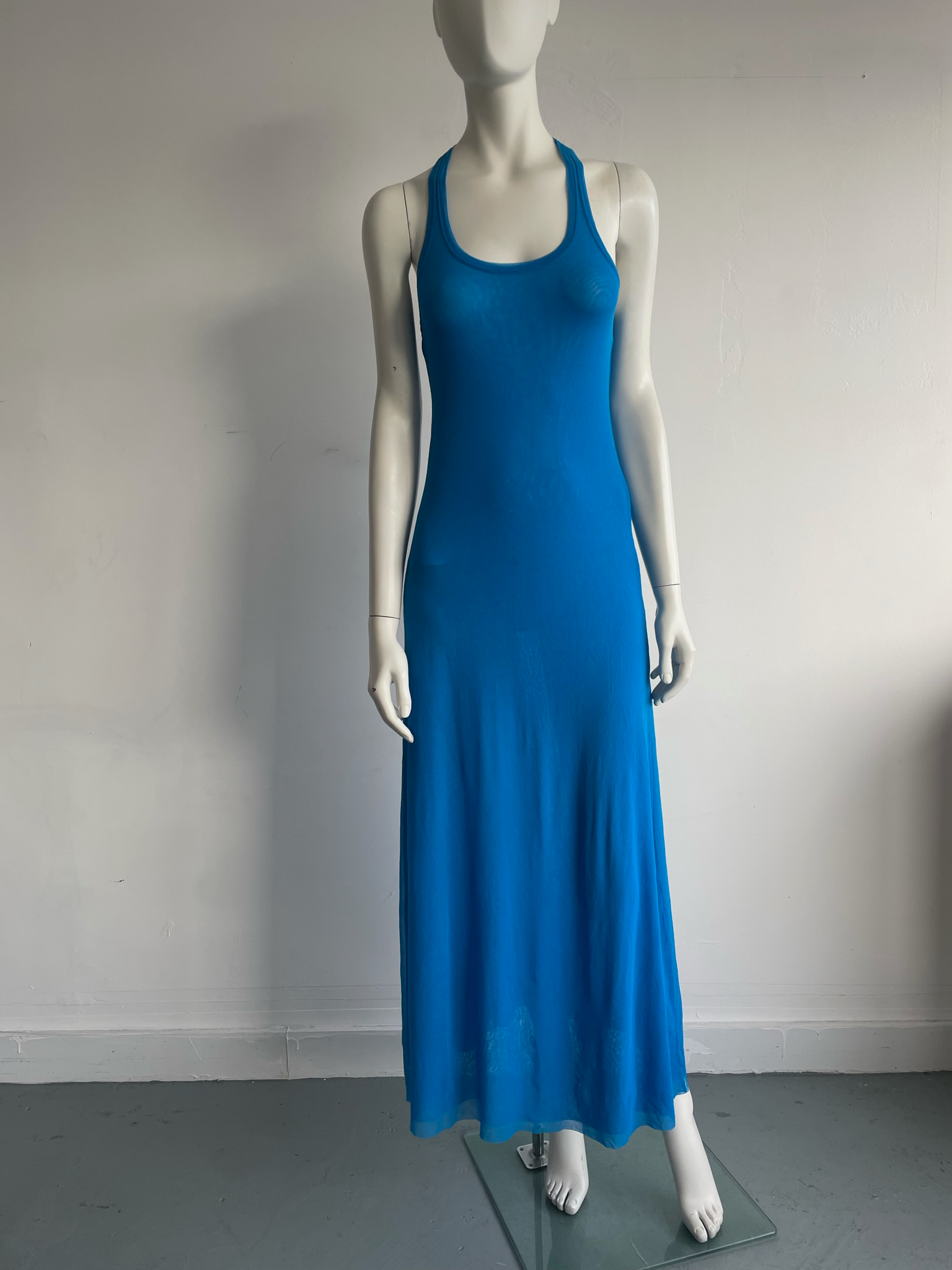 Jean Paul Gaultier Blue Mesh Dress Jean Paul Gaultier Blue Mesh Dress