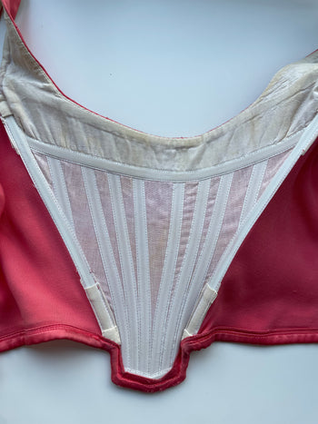 Vivienne Westwood S/S1992 ‘Statue of Liberty’ pink satin boned corset