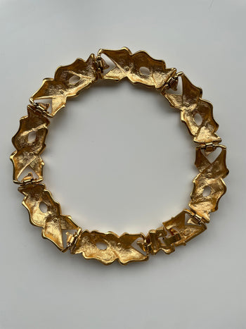 Givenchy vintage white ecru enamel jewellery set