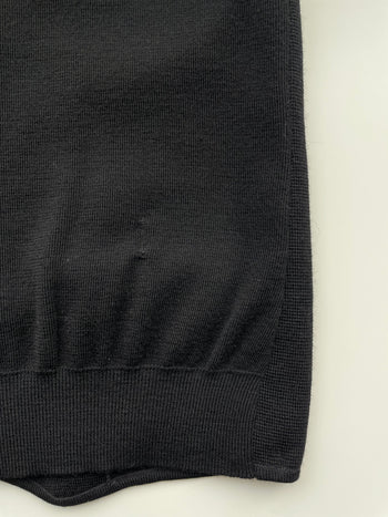 Yves Saint Laurent 1990’s vintage black wool knitted waistcoat size Large