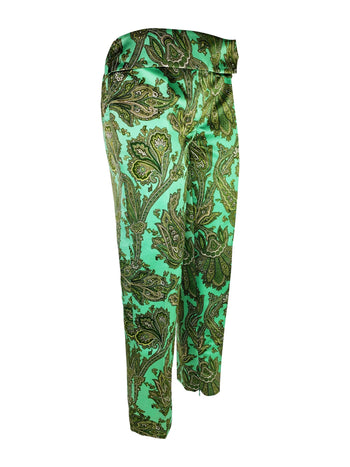 Dolce & Gabbana SS 2000 runway paisley print trousers