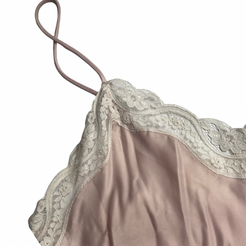 Christian Dior vintage rose pink lace detail camisole