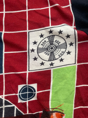 Jean Paul Gaultier vintage 1994 ‘TV Test’ print top