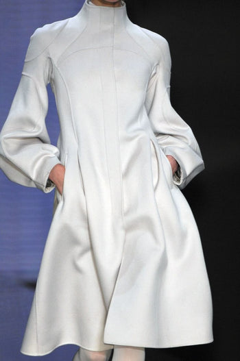 Celine AW 2008 runway ecru coat by Ivana Omazic