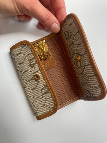 Dior 80’s honeycomb print key holder wallet