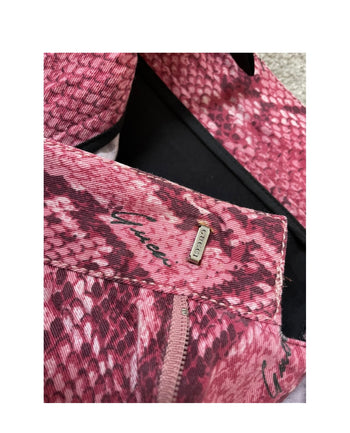 Gucci by Tom Fort pink snakeskin trousers 44 IT