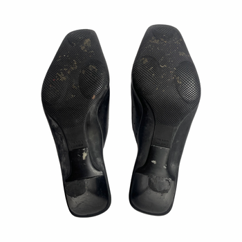 Prada Sport black leather mules 37.5 IT