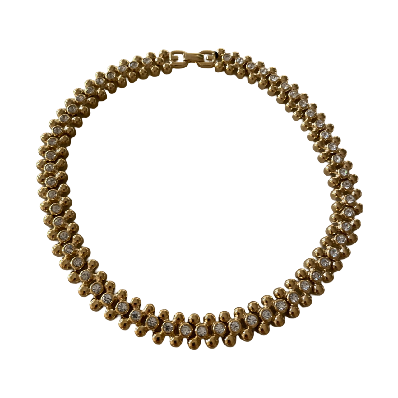Givenchy 80s diamanté necklace choker