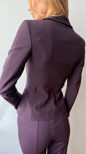 Prada 90’s purple plum wool blazer XS