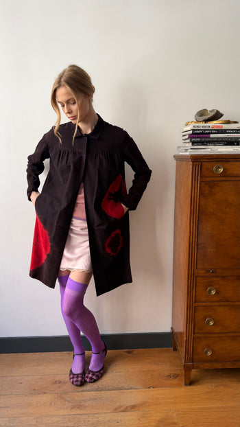 Miu Miu suede printed coat