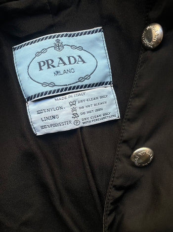 Prada A/W 1994 runway button-up nylon jacket