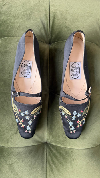 Emma Hope embroidered canvas flats 39