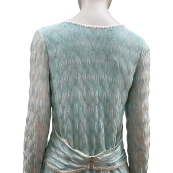 Missoni turquoise blue knitted dress