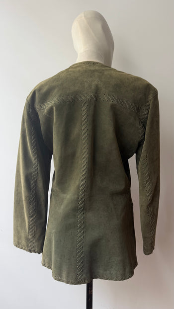 Yves Saint Laurent Rive Gauche 1970’s khaki suede jacket