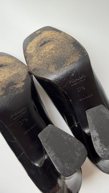 Prada Mary Jane two-tone 90’s heels 37.5 IT