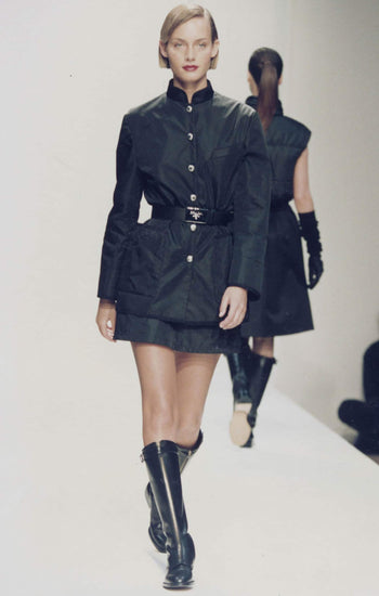 Prada A/W 1994 runway button-up nylon jacket