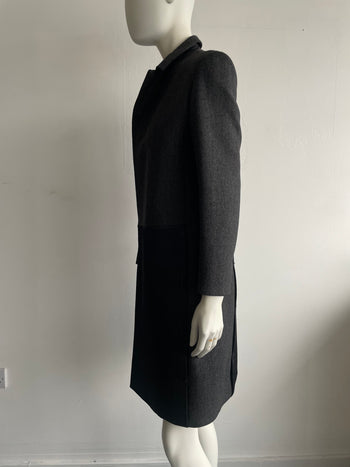 Prada wool & silk magnetic closure coat 42 IT