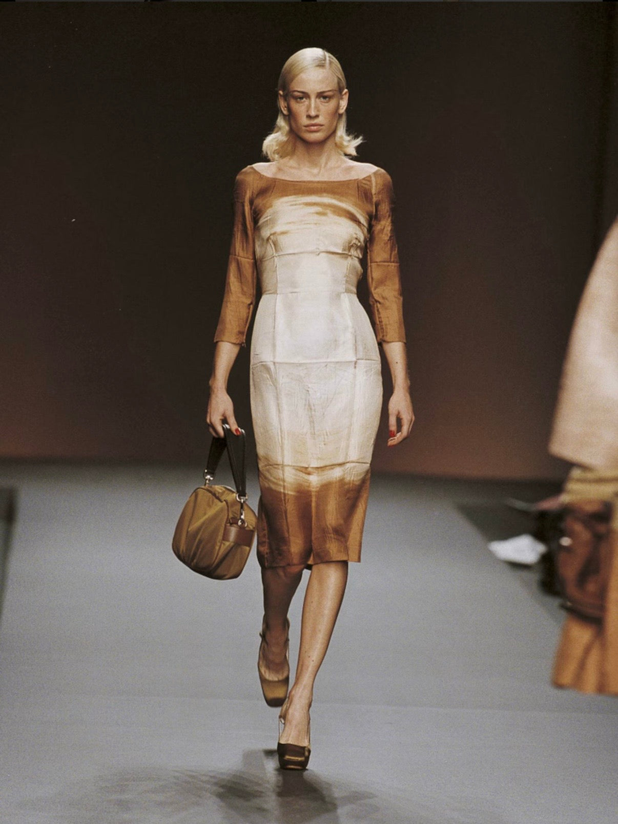 Prada FW2003 printed silk dress