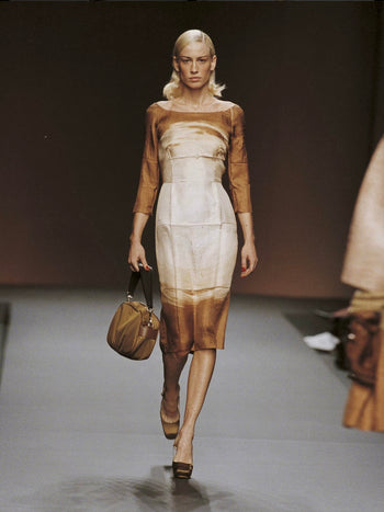 Prada FW2008 printed silk dress