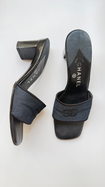 Chanel 90’s denim mules