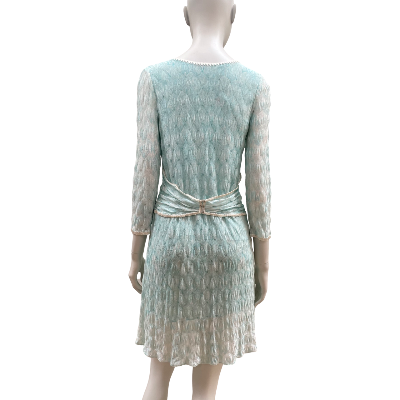 Missoni turquoise blue knitted dress