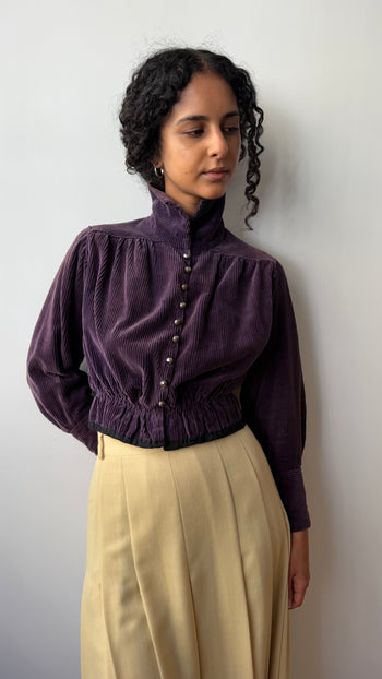 Antique purple corduroy jacket