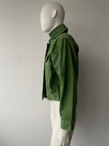 Junior Gaultier green denim boxy fit jacket