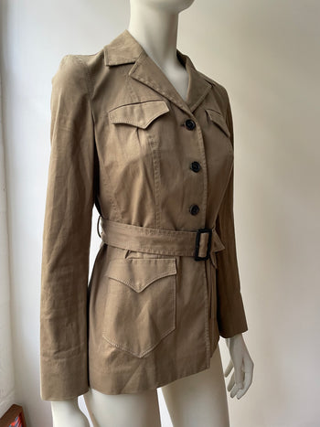 Prada vintage Safari style cotton jacket 44IT