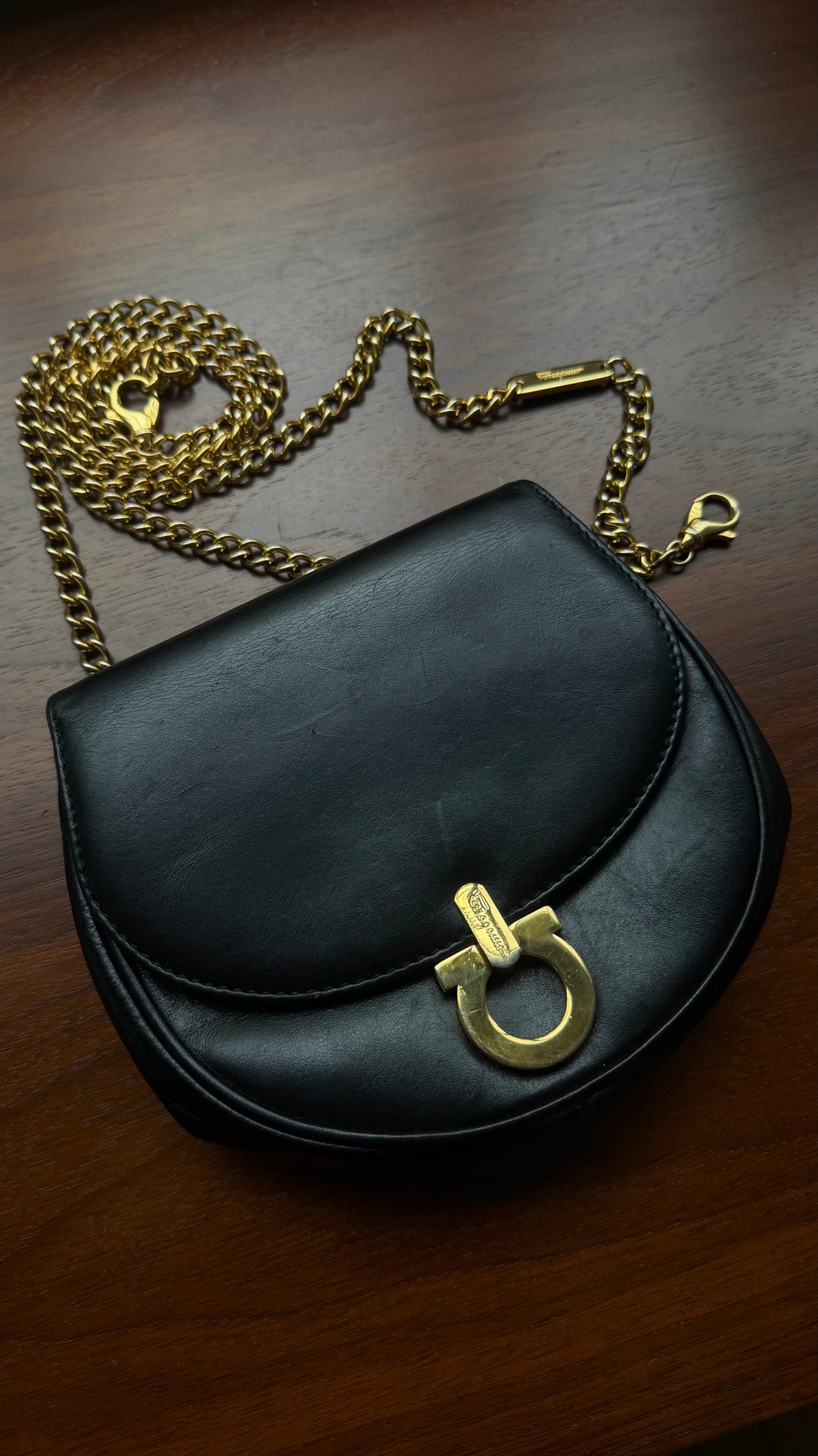 Salvatore Ferragamo chain belt bag cross-body mini