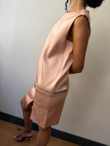 Alexander McQueen all-round zip sleeveless dress