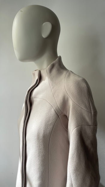 Celine AW 2008 runway ecru coat by Ivana Omazic