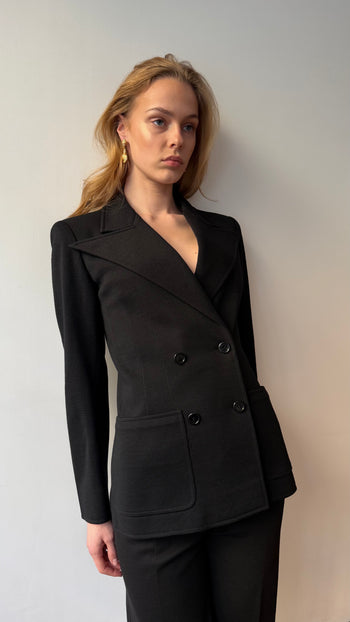 YSL Rive Gauche 1970’s tuxedo trouser suit XS
