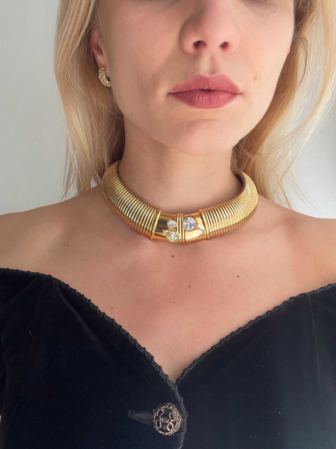 Givenchy 80s statement choker necklace