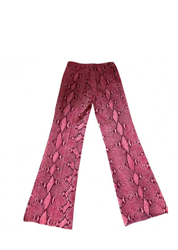 Gucci by Tom Fort pink snakeskin trousers 44 IT