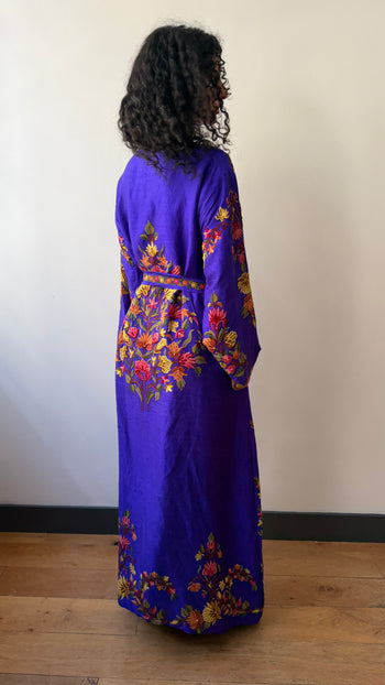 Pure raw silk kaftan made in Kashimir