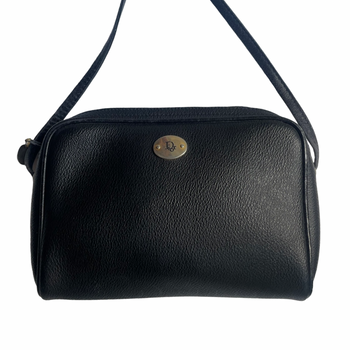 Dior 80’s coated canvas black cross-body bag