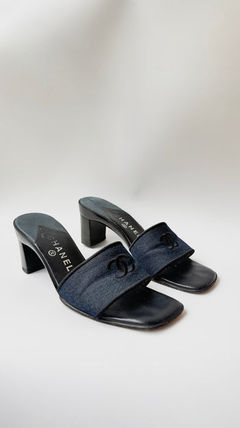 Chanel 90’s denim mules