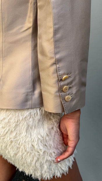 Dolce & Gabbana 1990’s champagne silk blazer