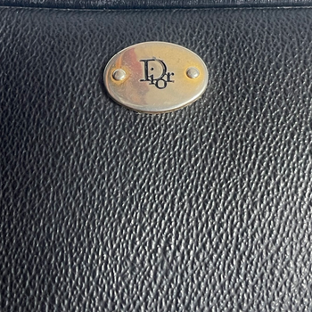 Dior 80’s coated canvas black cross-body bag