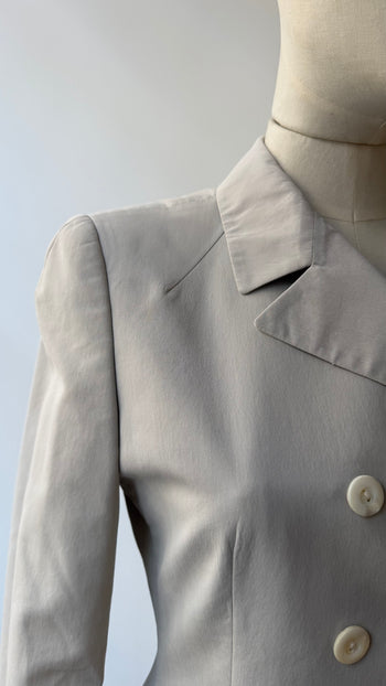Prada late 90’s structured double breasted cotton blazer