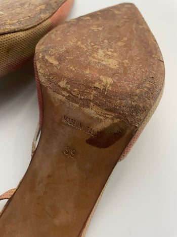 Dior vintage padlock slingback courts Galliano era