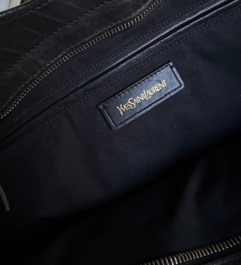 YSL Cabas Chyc black leather Large tote bag