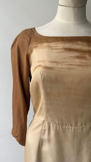 Prada FW2008 printed silk dress