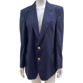 Yves Saint Laurent navy wool blazer